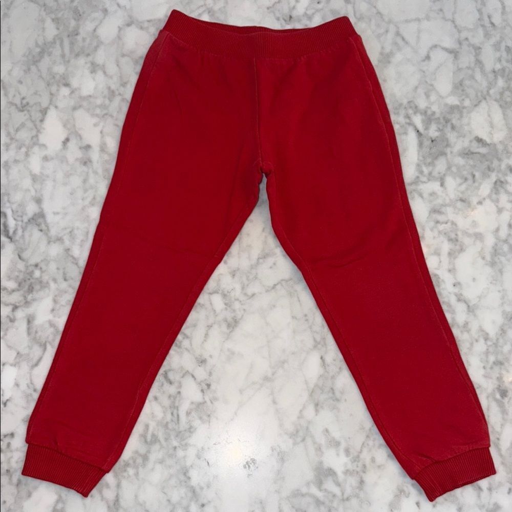 Moschino Kids Red Logo Sweatpants 3Y